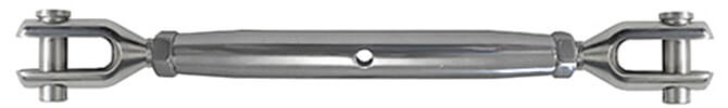 Closed Body Turnbuckle with Fork Ends - 316 Stainless Steel